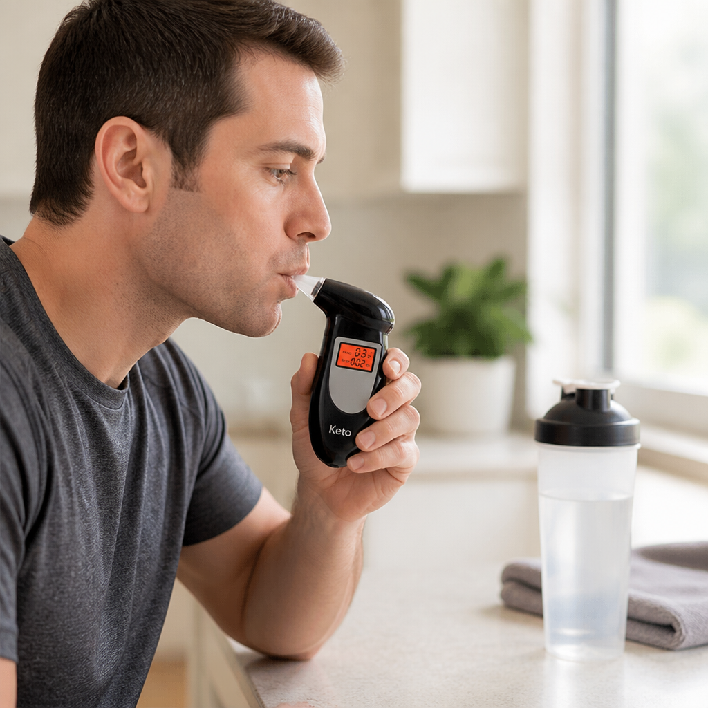Portable & Accurate Ketone Breath Analyzer (10-Second Readings)