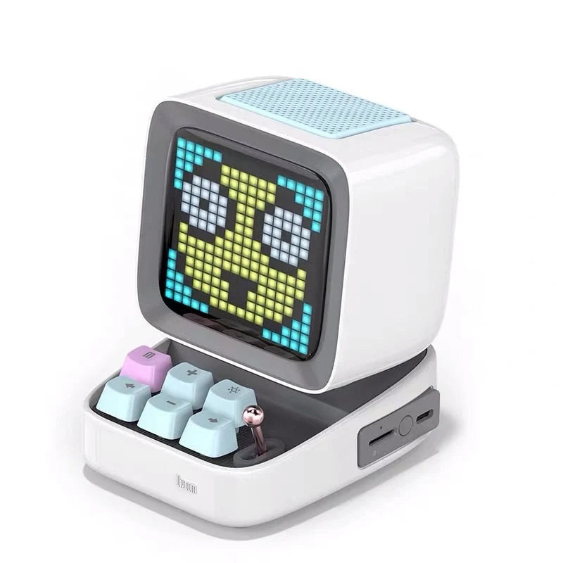 Portable Bluetooth Speaker Retro Pixel Console Design 8-Hour Playtime