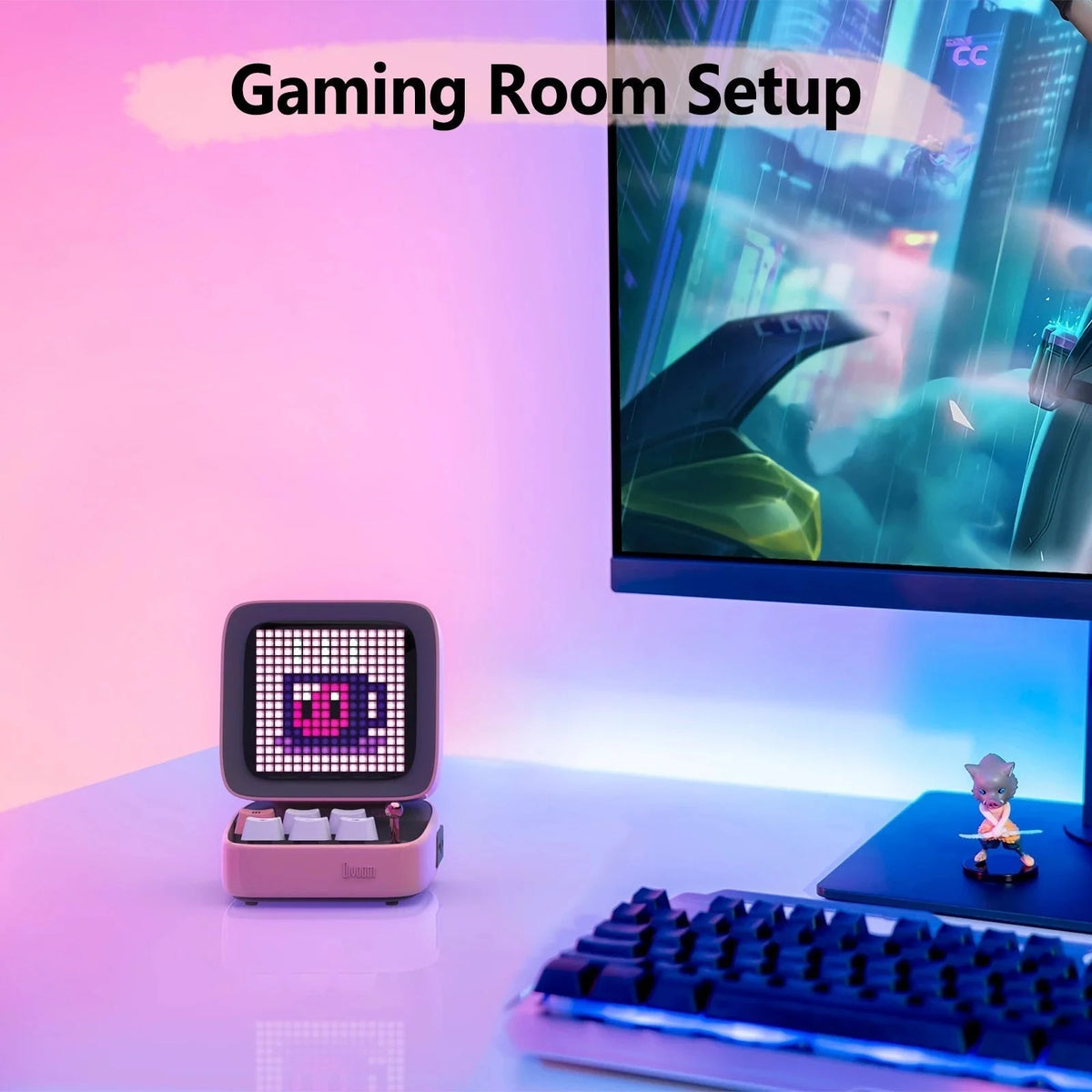 Portable Bluetooth Speaker Retro Pixel Console Design 8-Hour Playtime