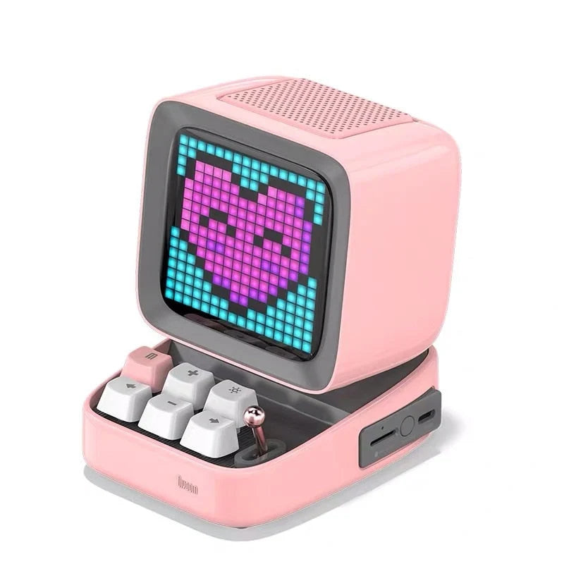Portable Bluetooth Speaker Retro Pixel Console Design 8-Hour Playtime