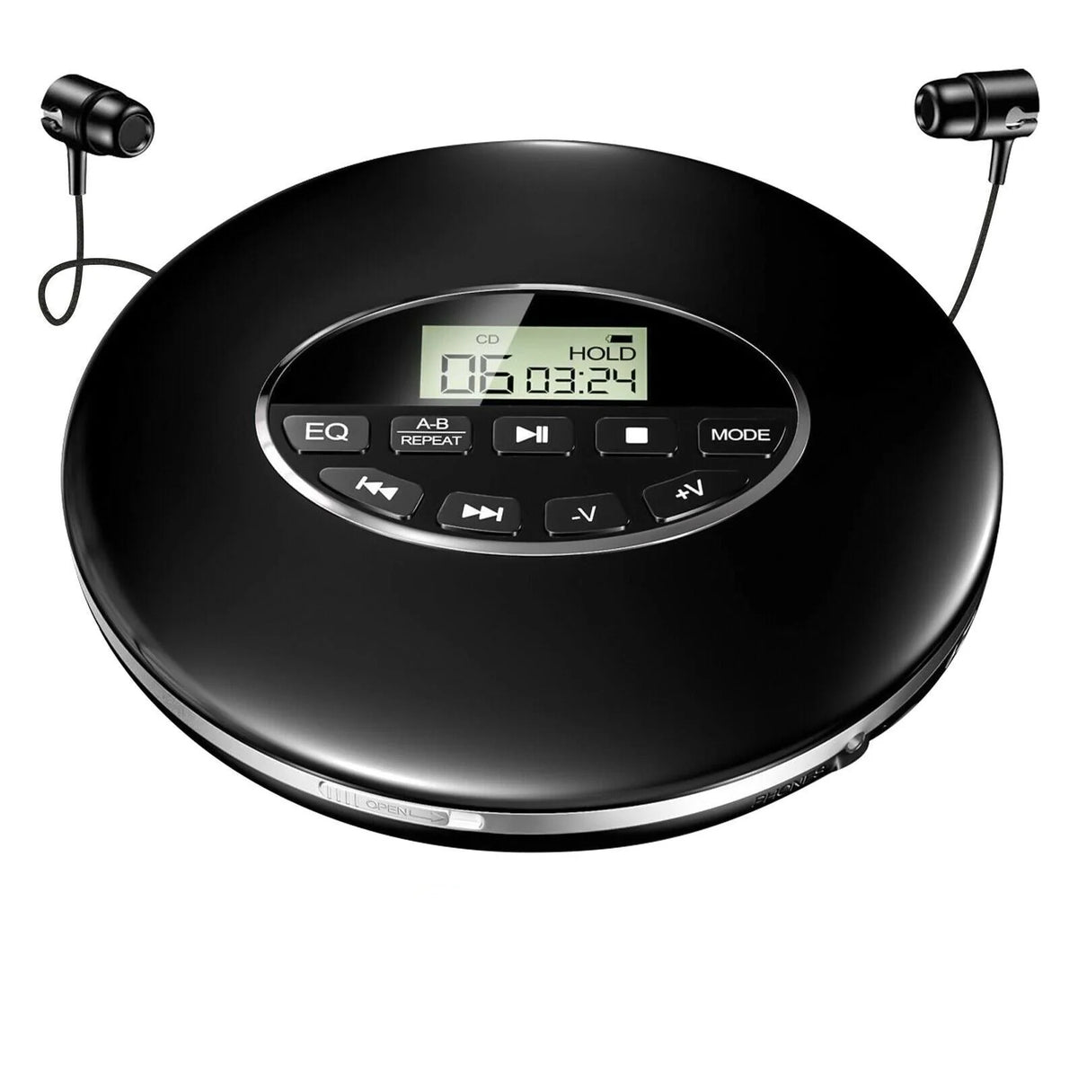 Portable CD Player Anti-Skip Battery & AC Power