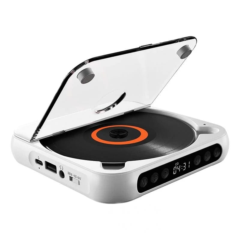 Portable CD Player Bluetooth Hi-Fi Sound 6-Hour Battery
