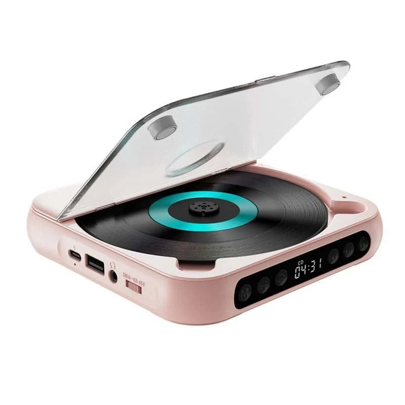 Portable CD Player Bluetooth Hi-Fi Sound 6-Hour Battery