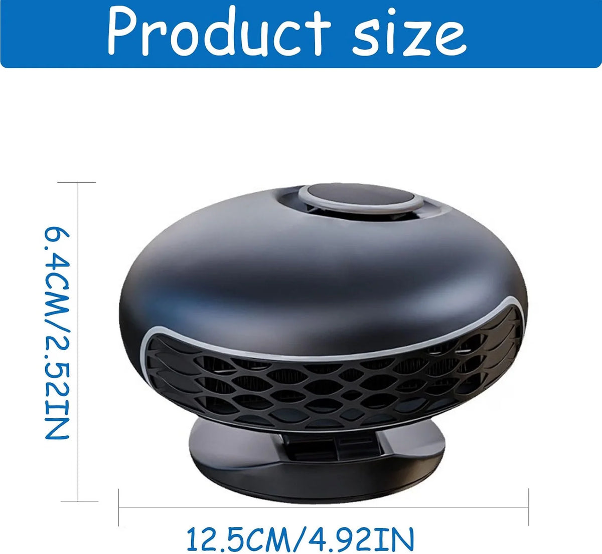 Portable Car Heater 12V 150W Defroster Rotating Vent