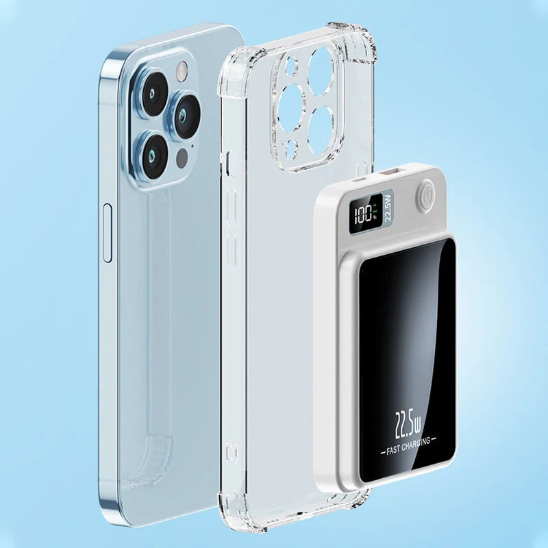 Portable Charger Fast Wired & Qi Wireless Charging
