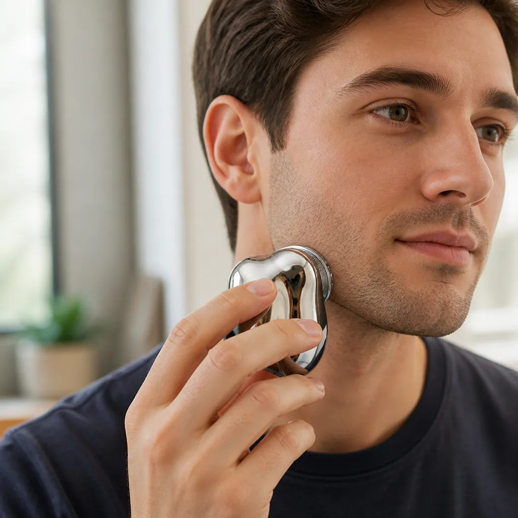 Portable Electric Shaver USB Rechargeable Stainless Steel Blades
