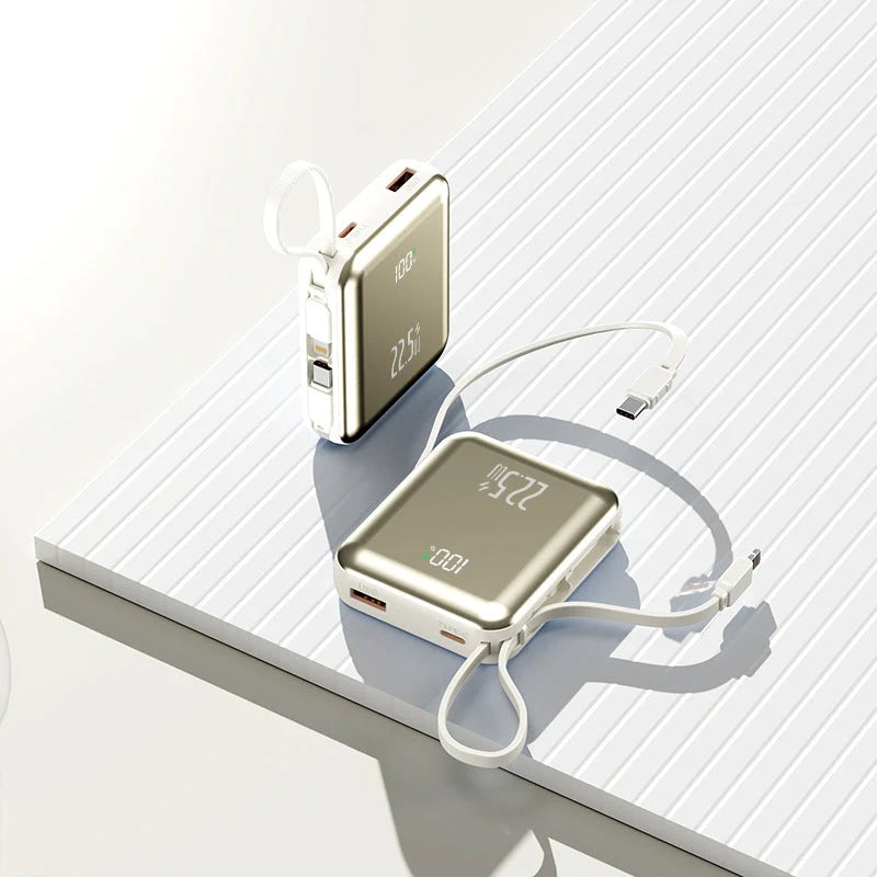 Portable Power Bank Digital Display Multiple USB Ports