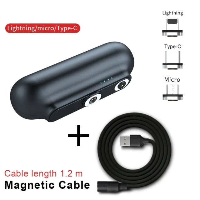 Portable Power Bank Magnetic Charging 2600mAh