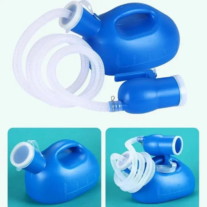 Portable Urinal Leak-Proof Lid 2L Capacity Flexible Hose