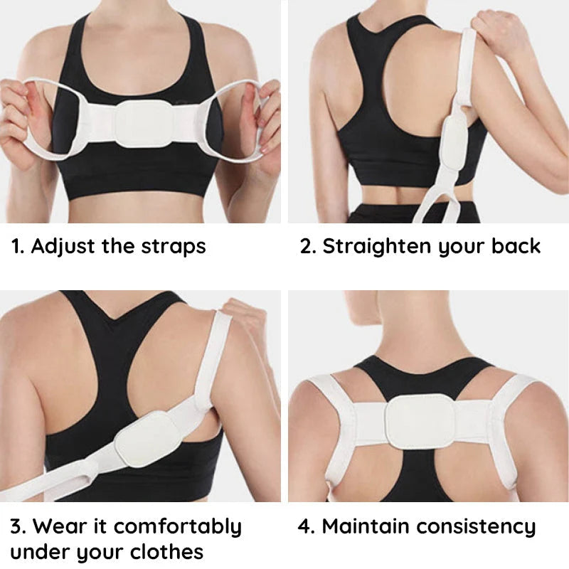 Posture Corrector Adjustable Breathable Back & Shoulder Support