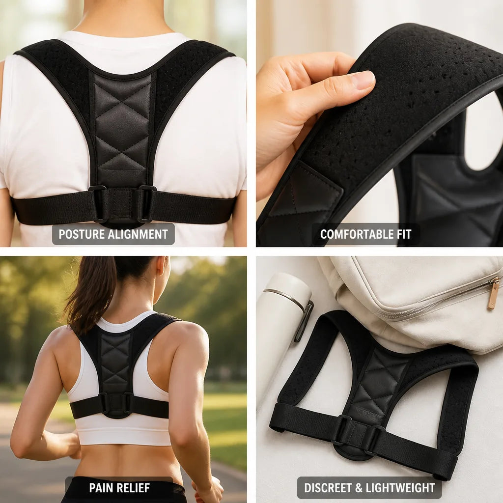 Posture Corrector Adjustable Discreet Soft Straps