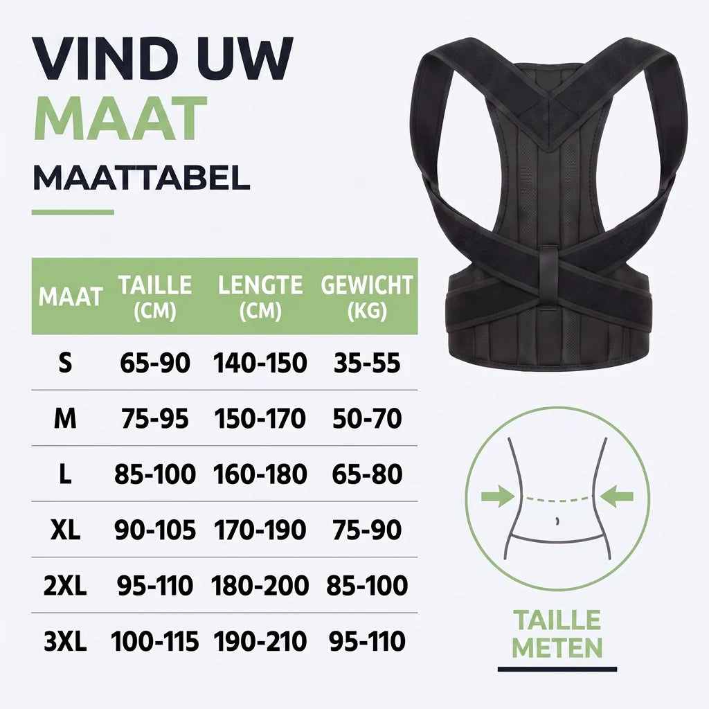 Posture Corrector Brace Adjustable Breathable Mesh 3-Zone Support