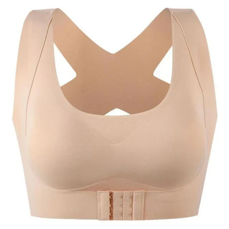 Posture Support Bra Adjustable Cross-Back Breathable Stretch Fit