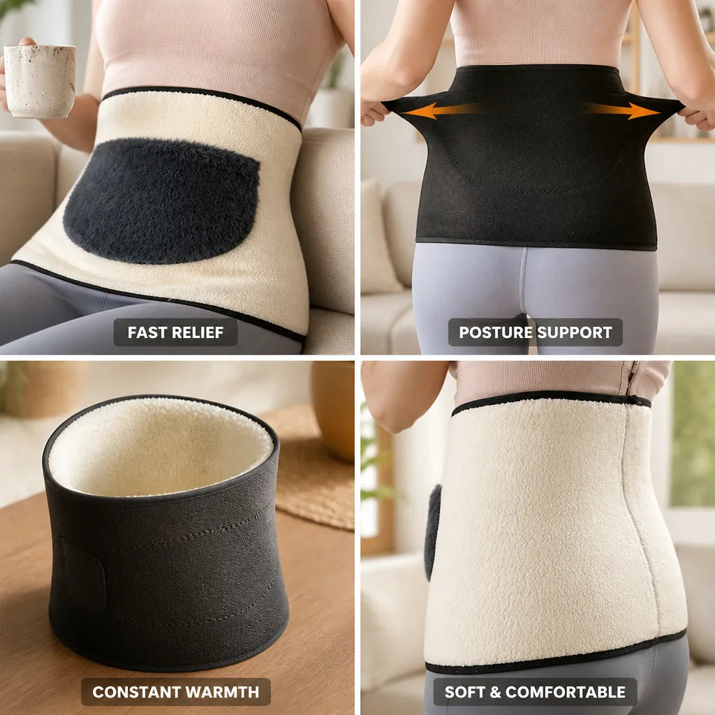 Posture Support Wrap Heat Therapy & Fleece Lined