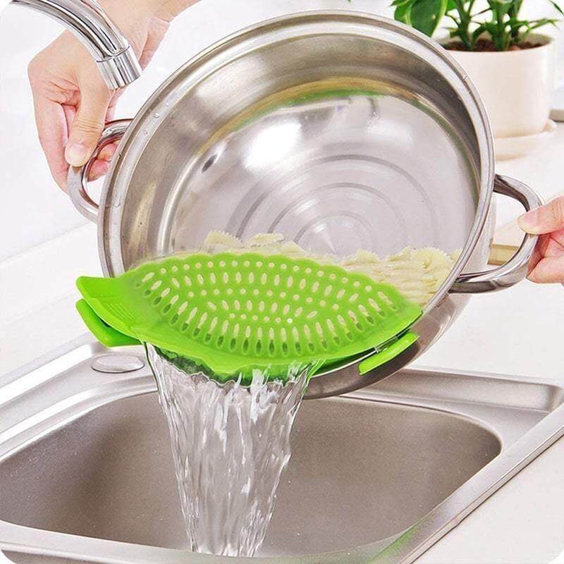 Pot Strainer Clip-On Silicone Fine Mesh