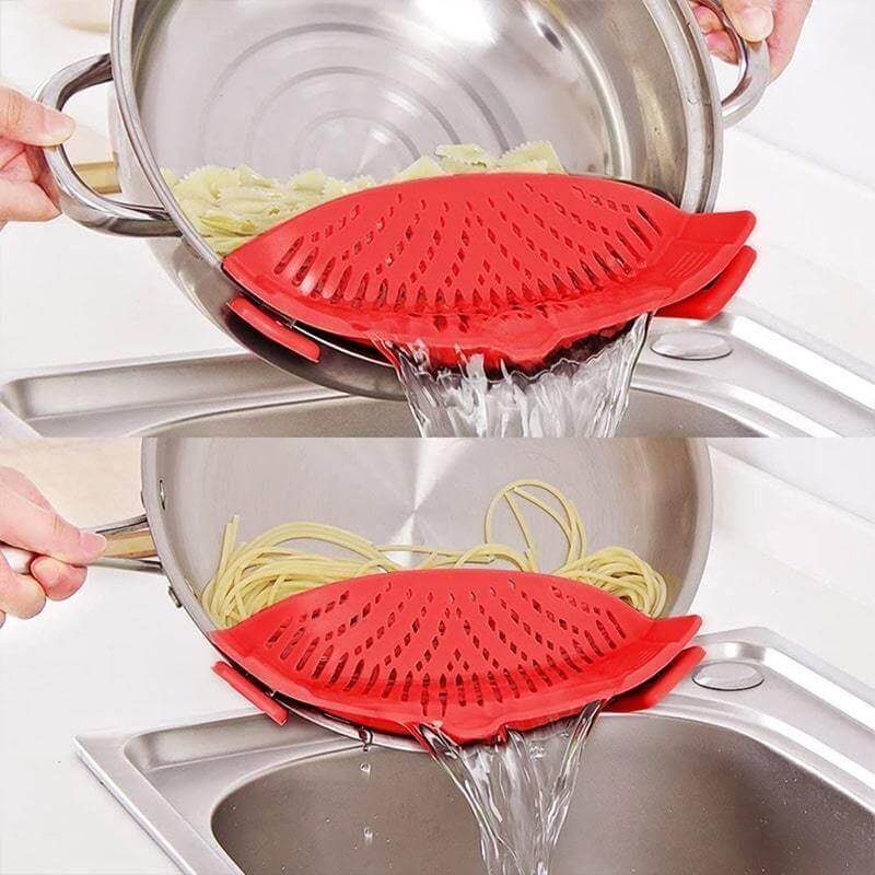 Pot Strainer Clip-On Silicone Fine Mesh