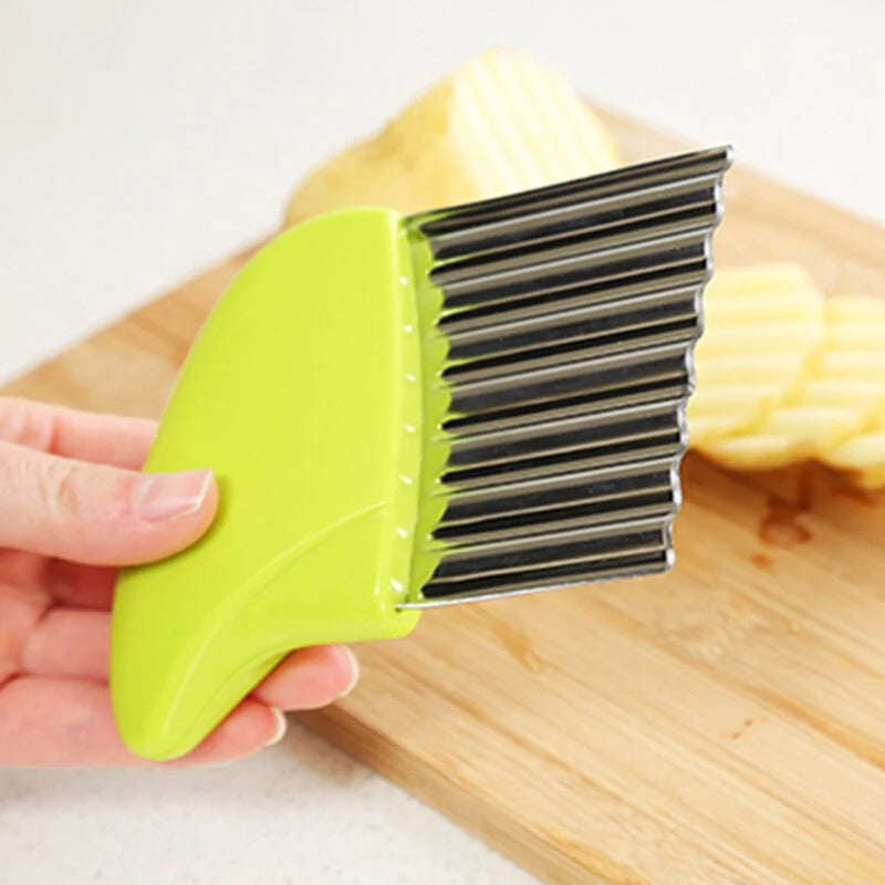 Potato Slicer Stainless Steel Wavy Cut