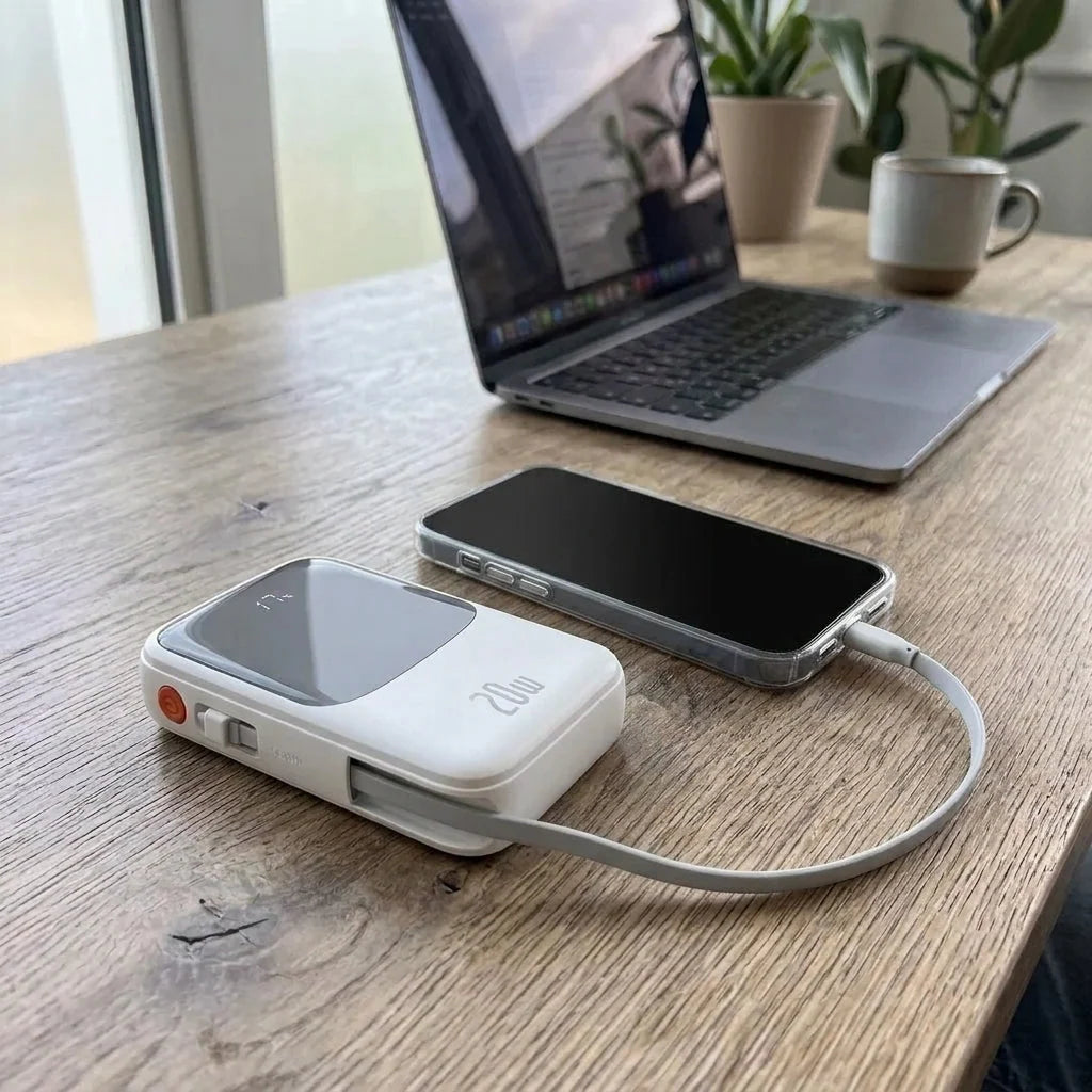 Power Bank 20W Fast Charging Compact Foldable Design