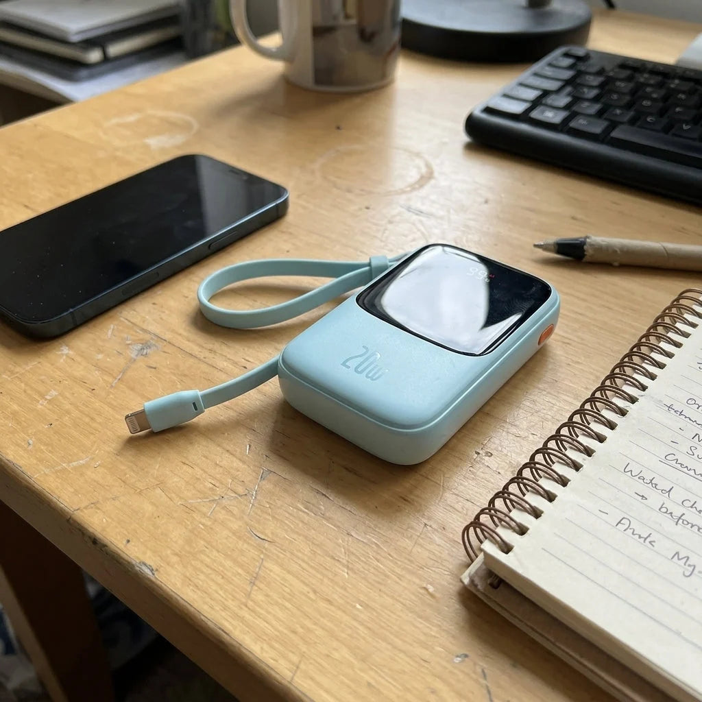 Power Bank 20W Fast Charging Compact Foldable Design