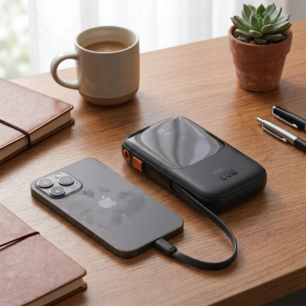Power Bank 20W Fast Charging Compact Foldable Design