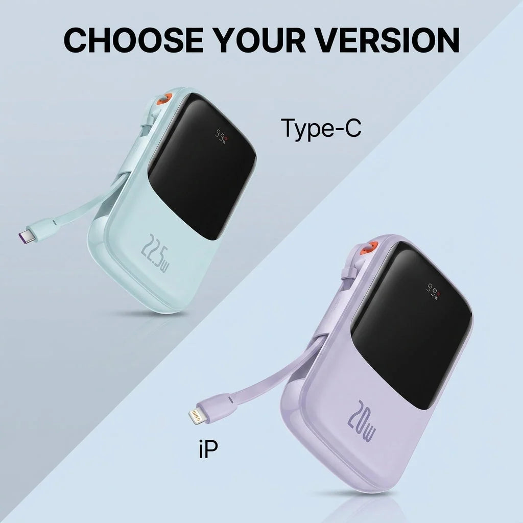 Power Bank 20W Fast Charging Compact Foldable Design