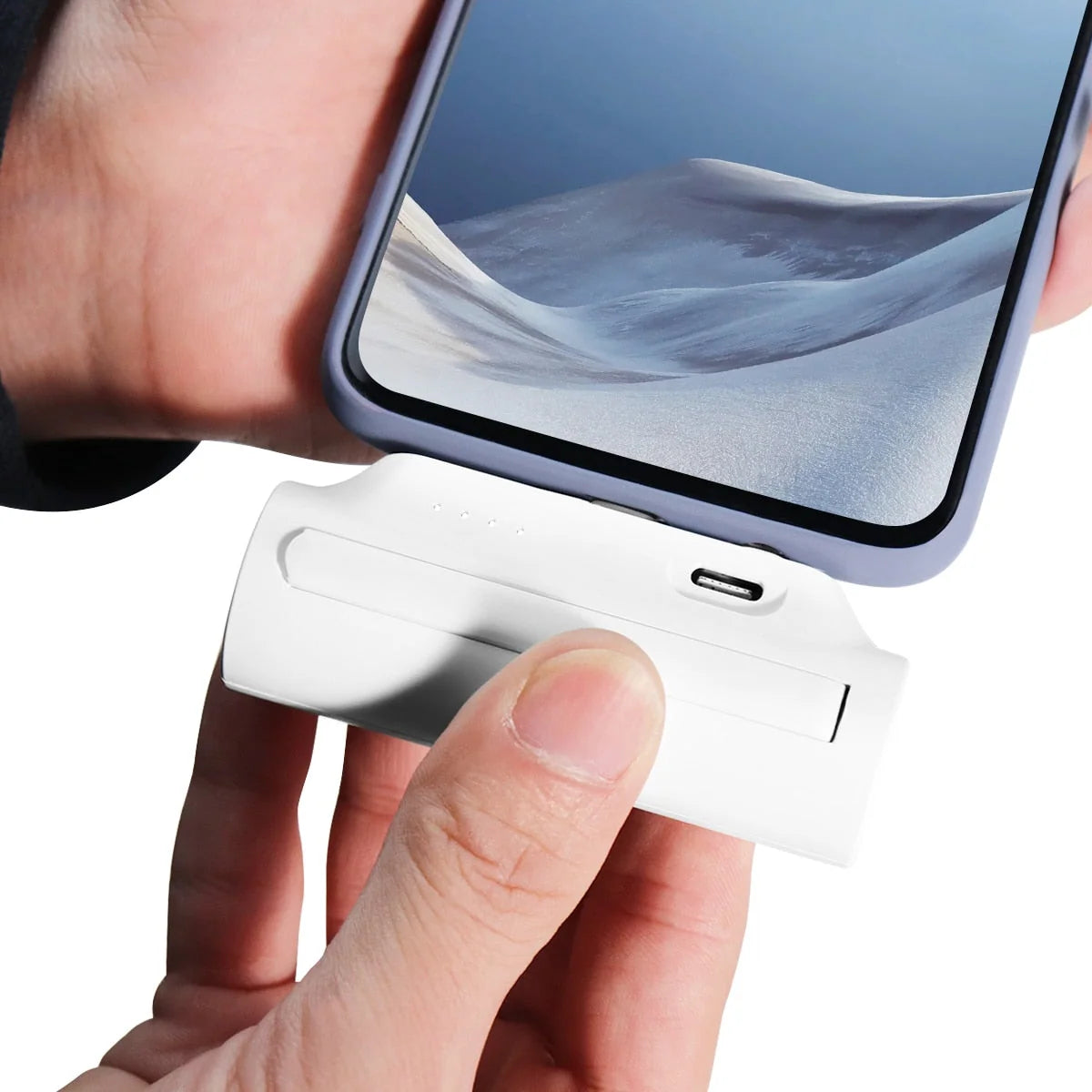 Power Bank Phone Holder Compact 15W Charging Stand