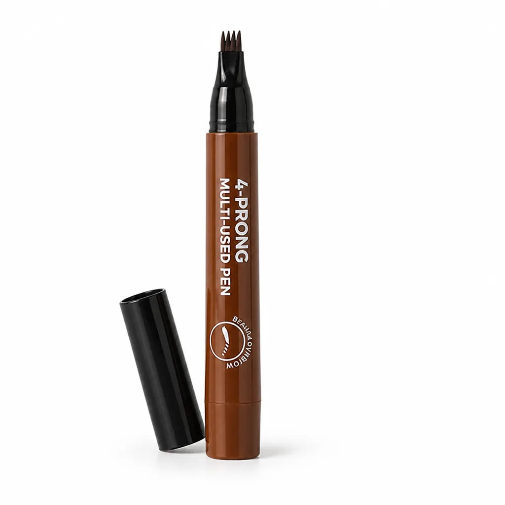 Precision Brow Pen Quadruple-Prong Tip Smudge-Resistant