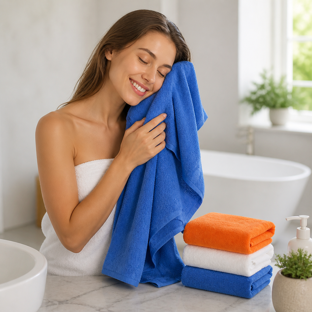 Premium Soft Quick-Dry Terry Cloth Bath Towel