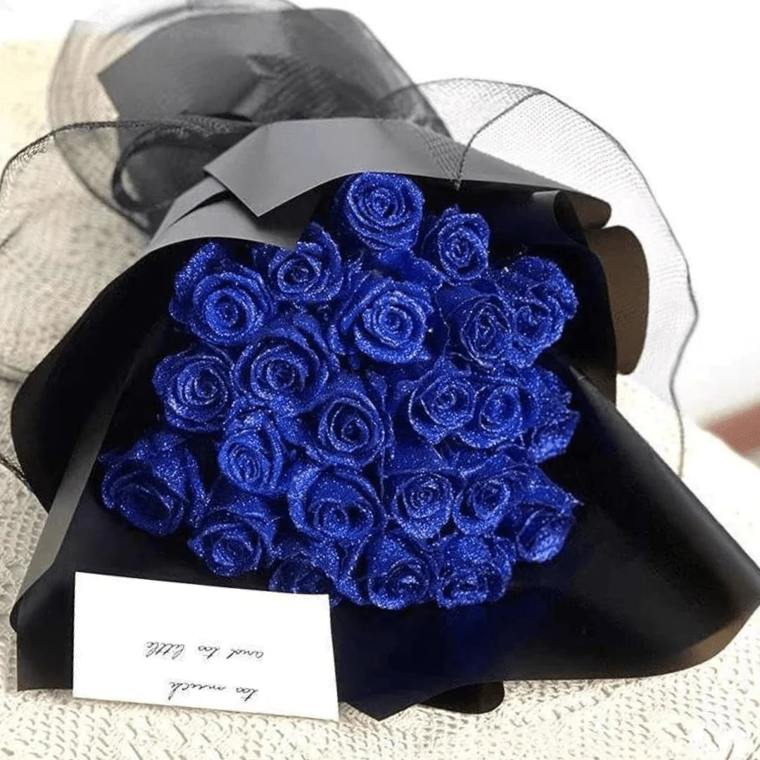 Preserved Roses Real Glitter-Coated Set of 30 or 50