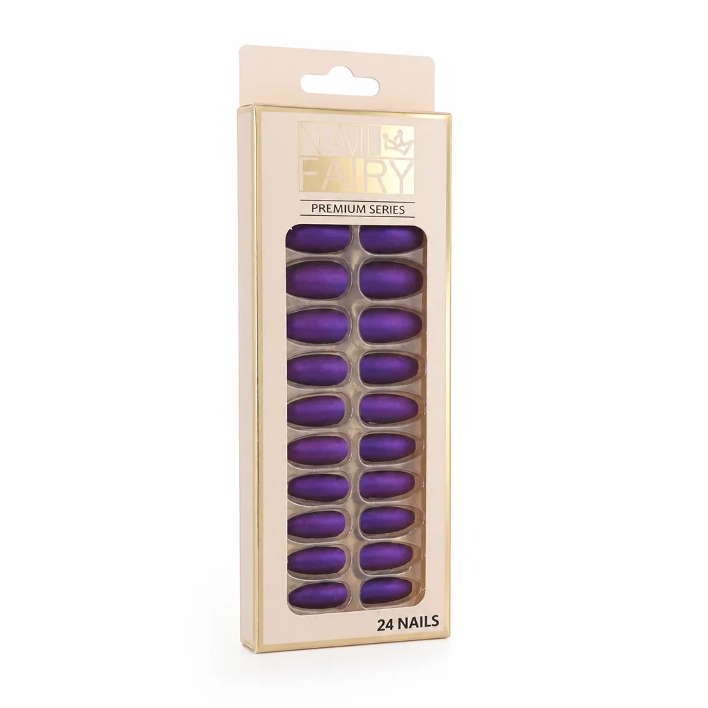 Press-On Nail Kit Reusable Jelly Gel Set of 24