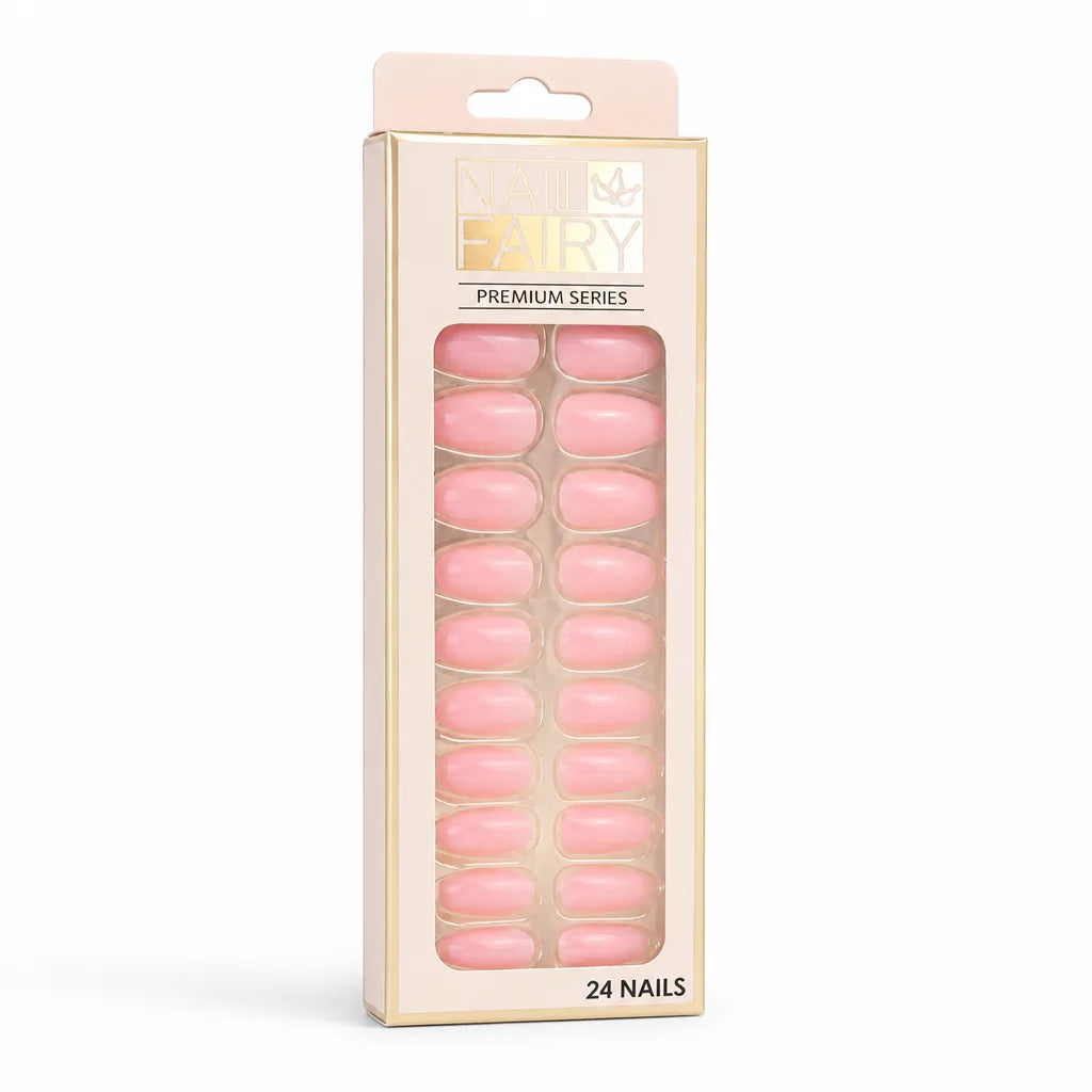 Press-On Nail Kit Reusable Jelly Gel Set of 24