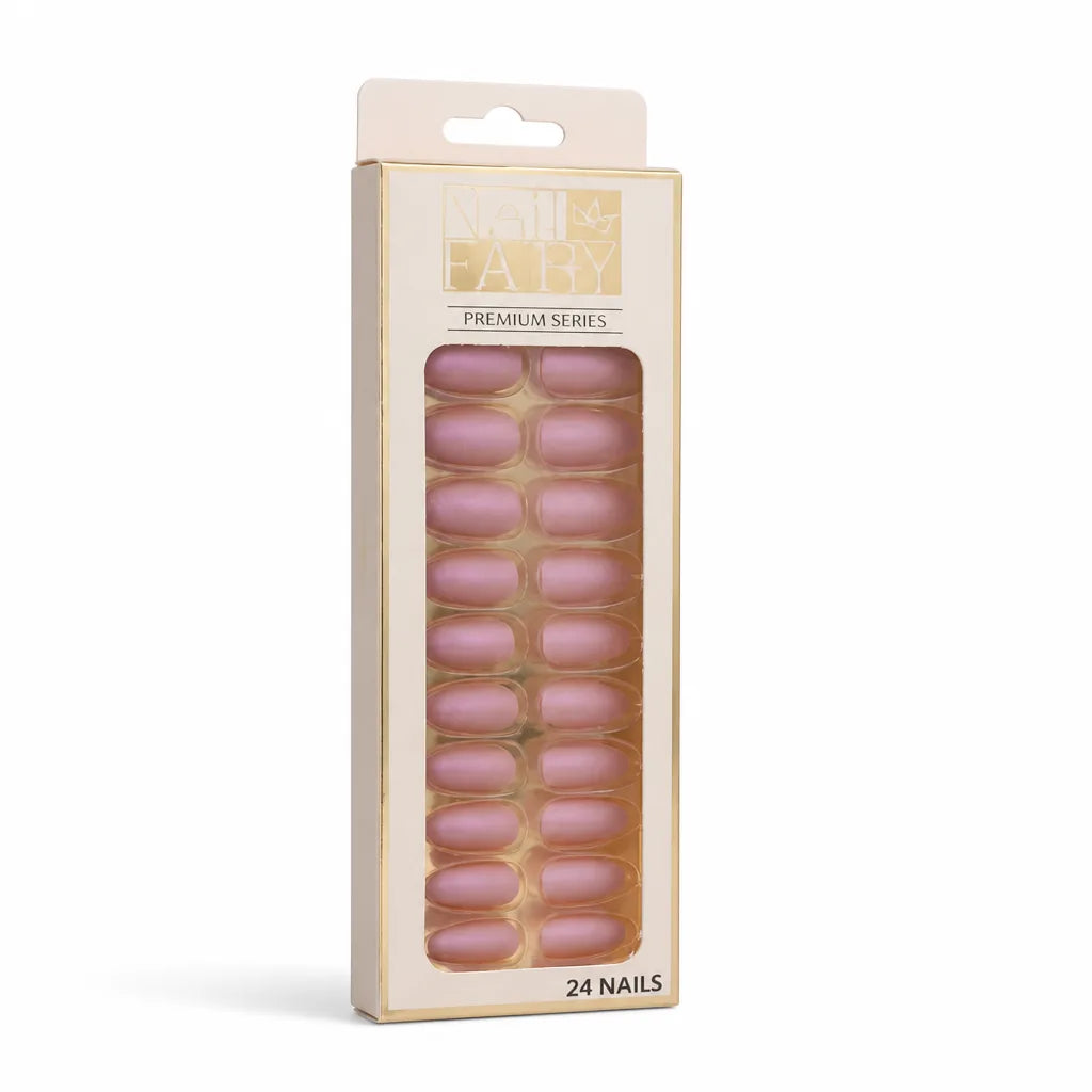 Press-On Nail Kit Reusable Jelly Gel Set of 24