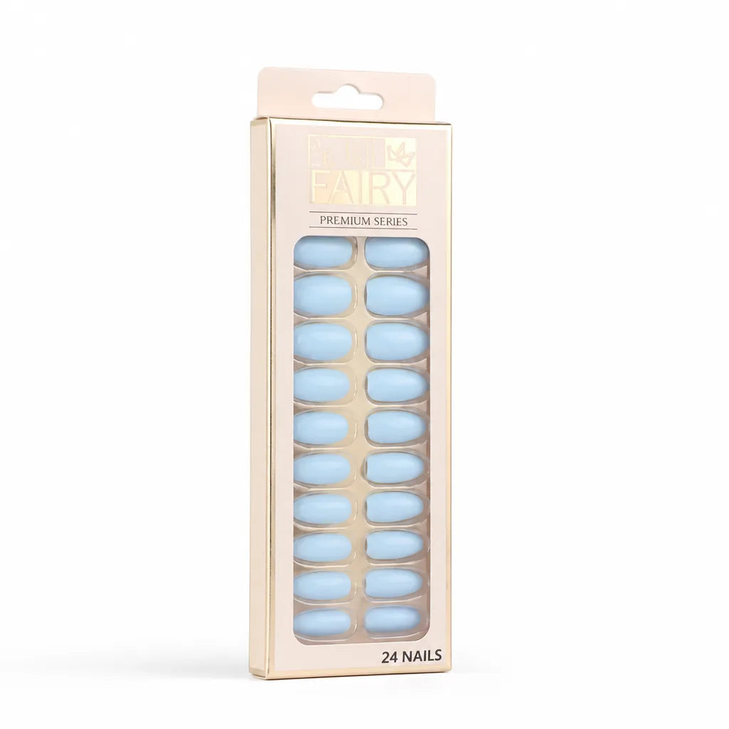 Press-On Nail Kit Reusable Jelly Gel Set of 24