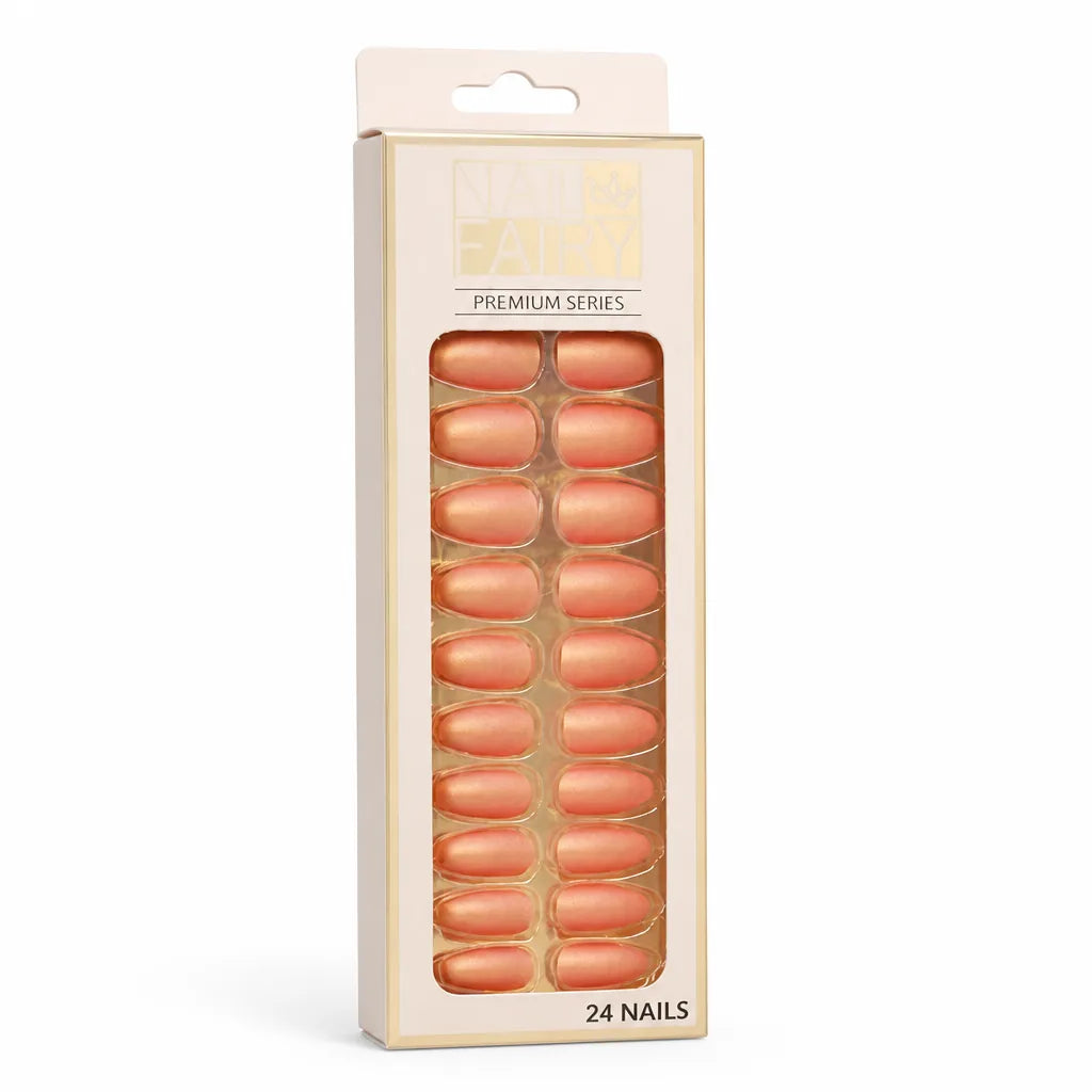 Press-On Nail Kit Reusable Jelly Gel Set of 24