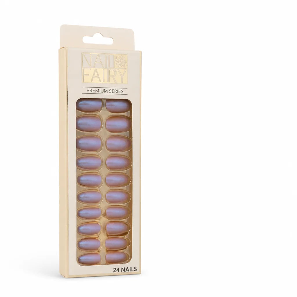 Press-On Nail Kit Reusable Jelly Gel Set of 24