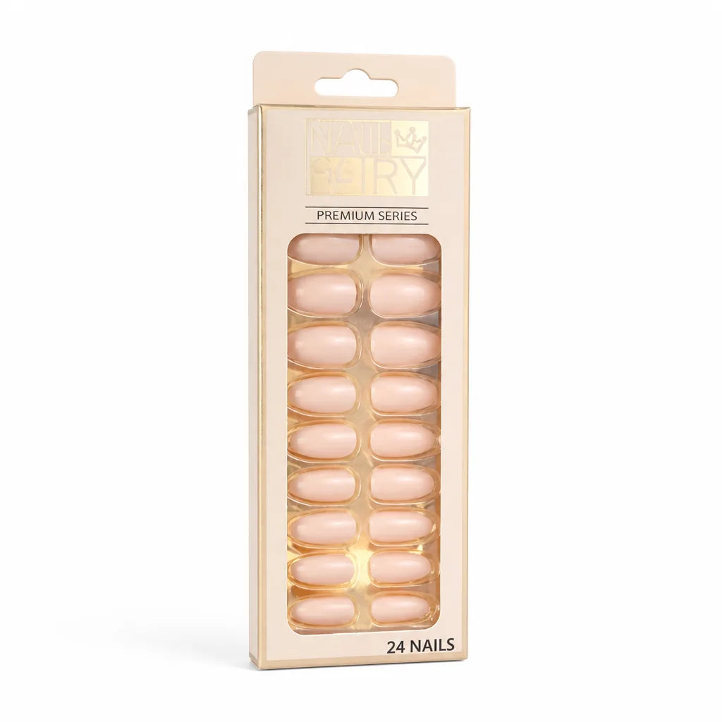 Press-On Nail Kit Reusable Jelly Gel Set of 24