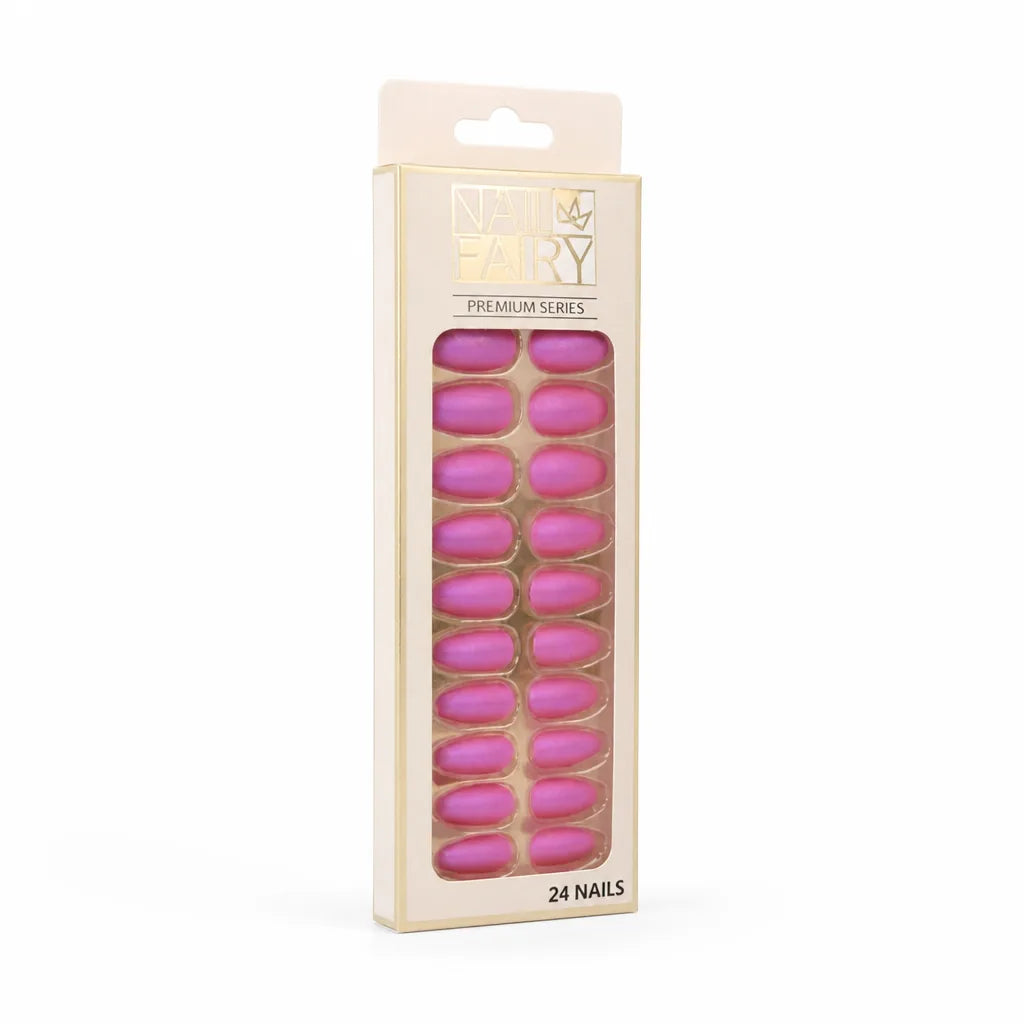 Press-On Nail Kit Reusable Jelly Gel Set of 24