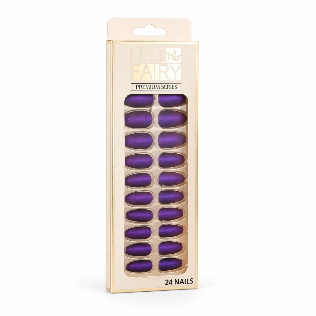 Press-On Nail Kit Reusable Jelly Gel Set of 24