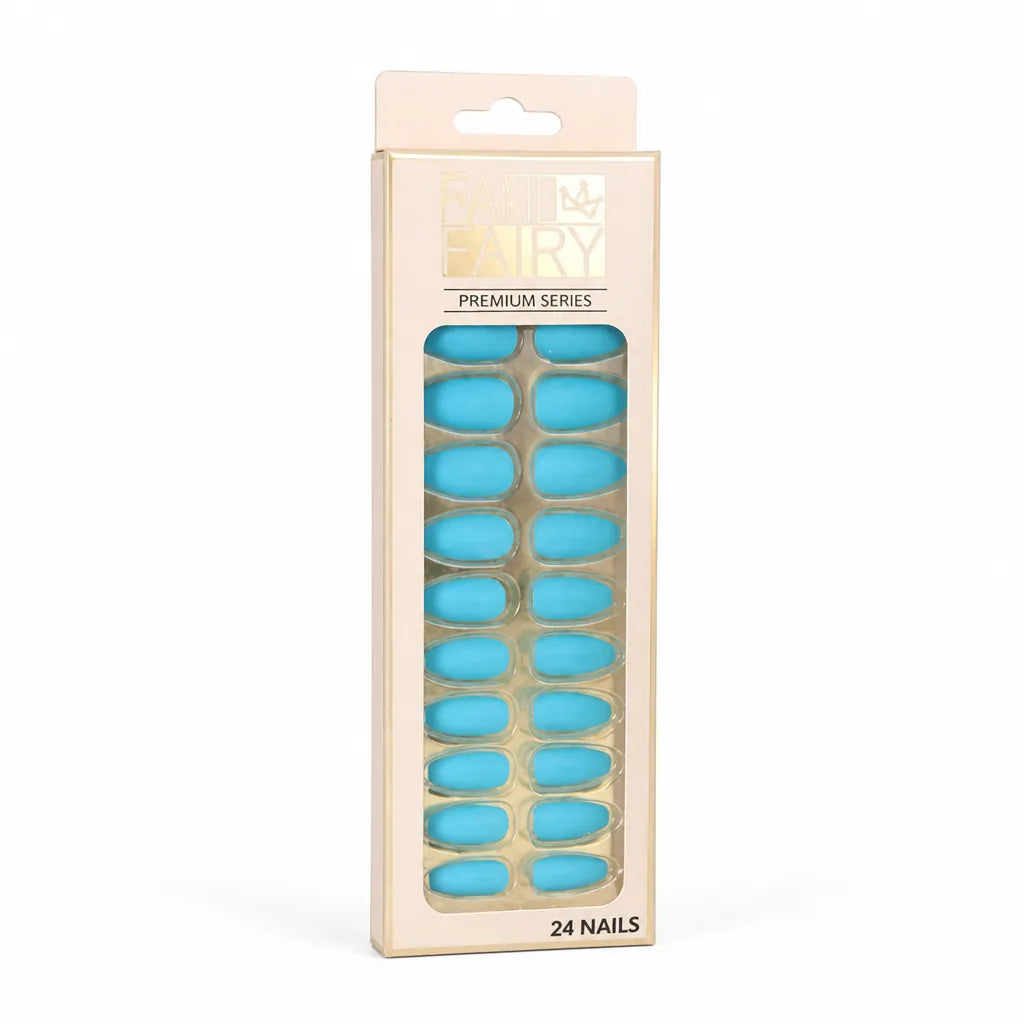 Press-On Nail Kit Reusable Jelly Gel Set of 24
