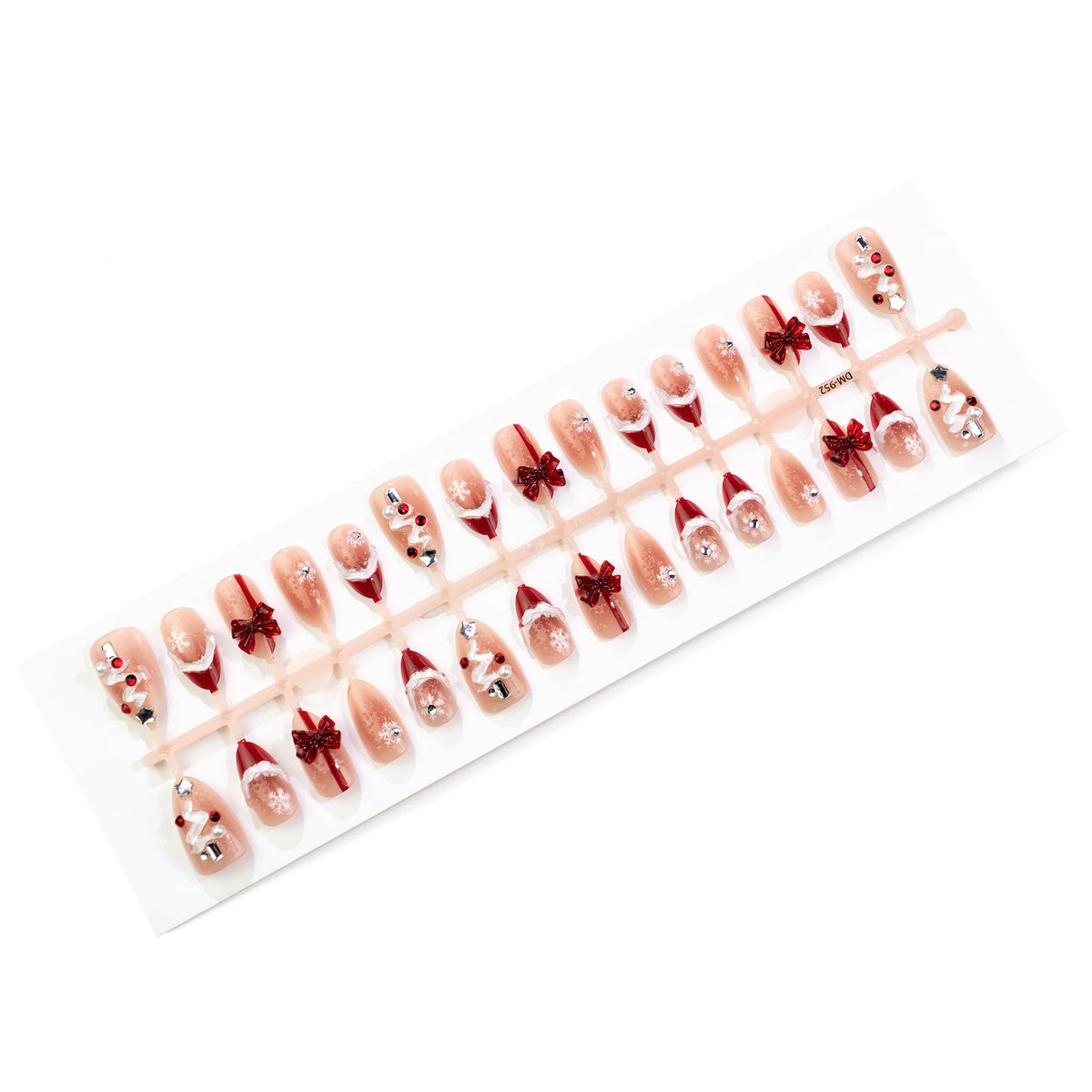 Press-On Nail Set Holiday Designs Adhesive Tabs