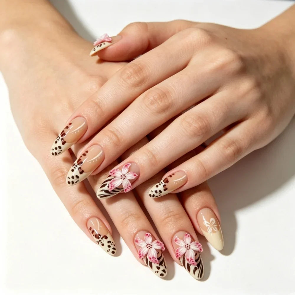 Press-On Nails Festive Designs Buffing Strips & Gel Polish