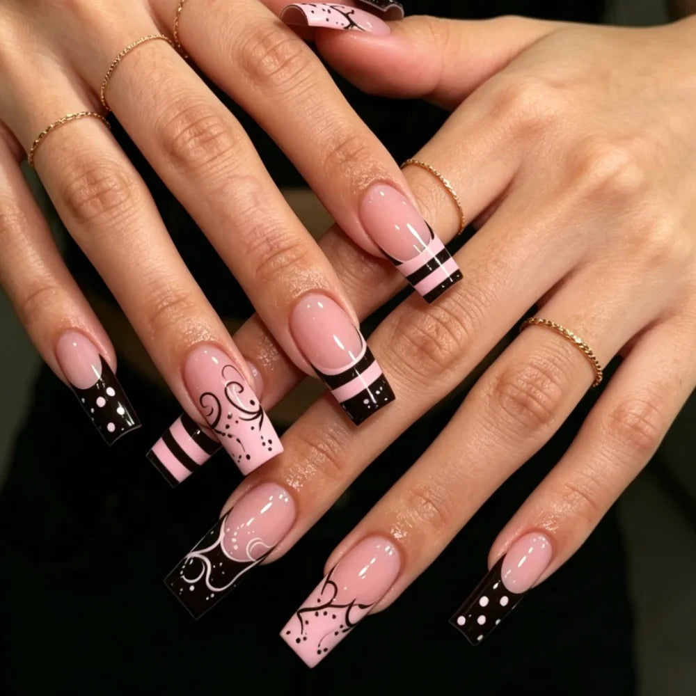 Press-On Nails Festive Designs Buffing Strips & Gel Polish