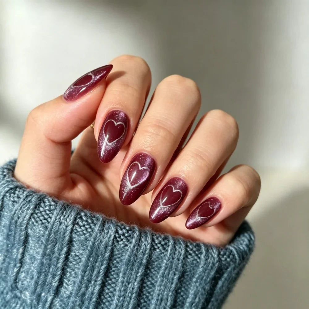 Press-On Nails Festive Designs Buffing Strips & Gel Polish