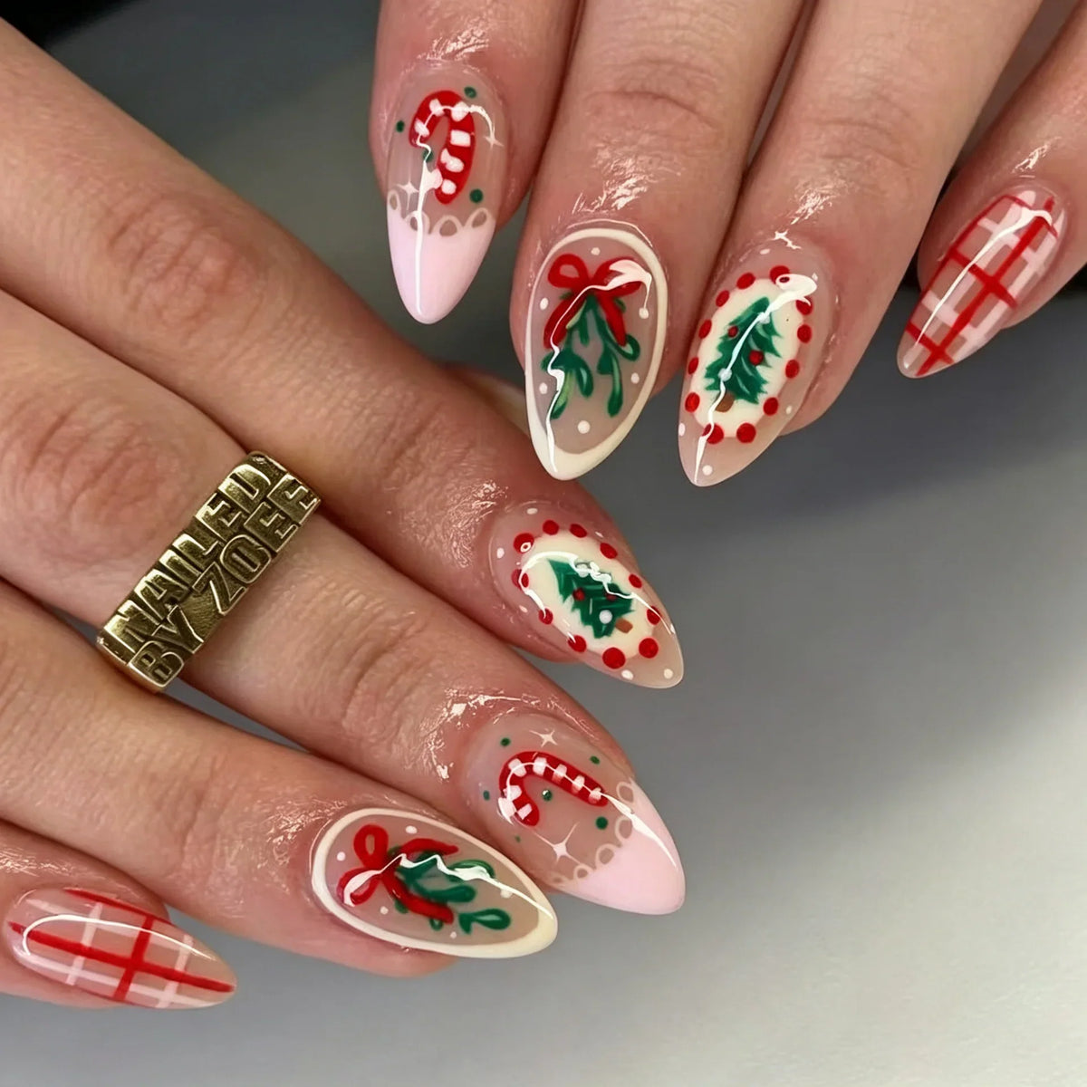 Press-On Nails Festive Designs Comfortable Fit Multiple Sizes