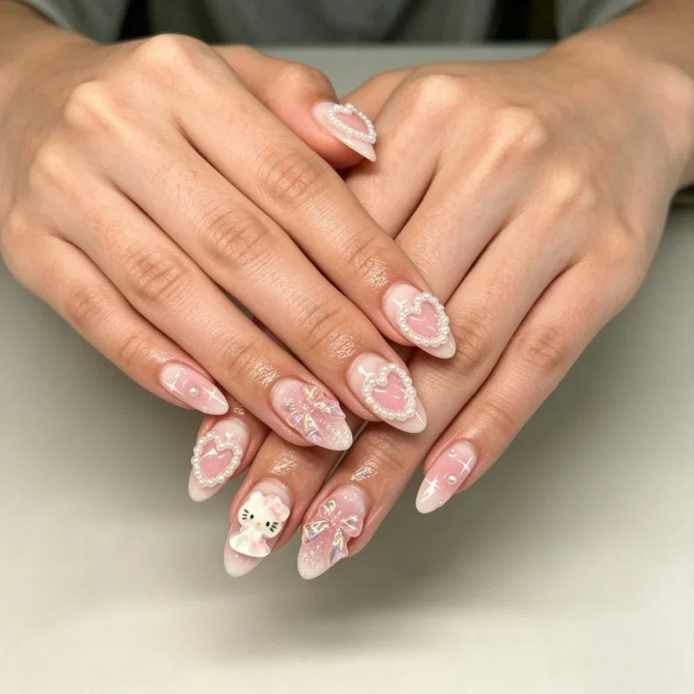 Press-On Nails Festive Designs Gel Polish & Buffing Strips
