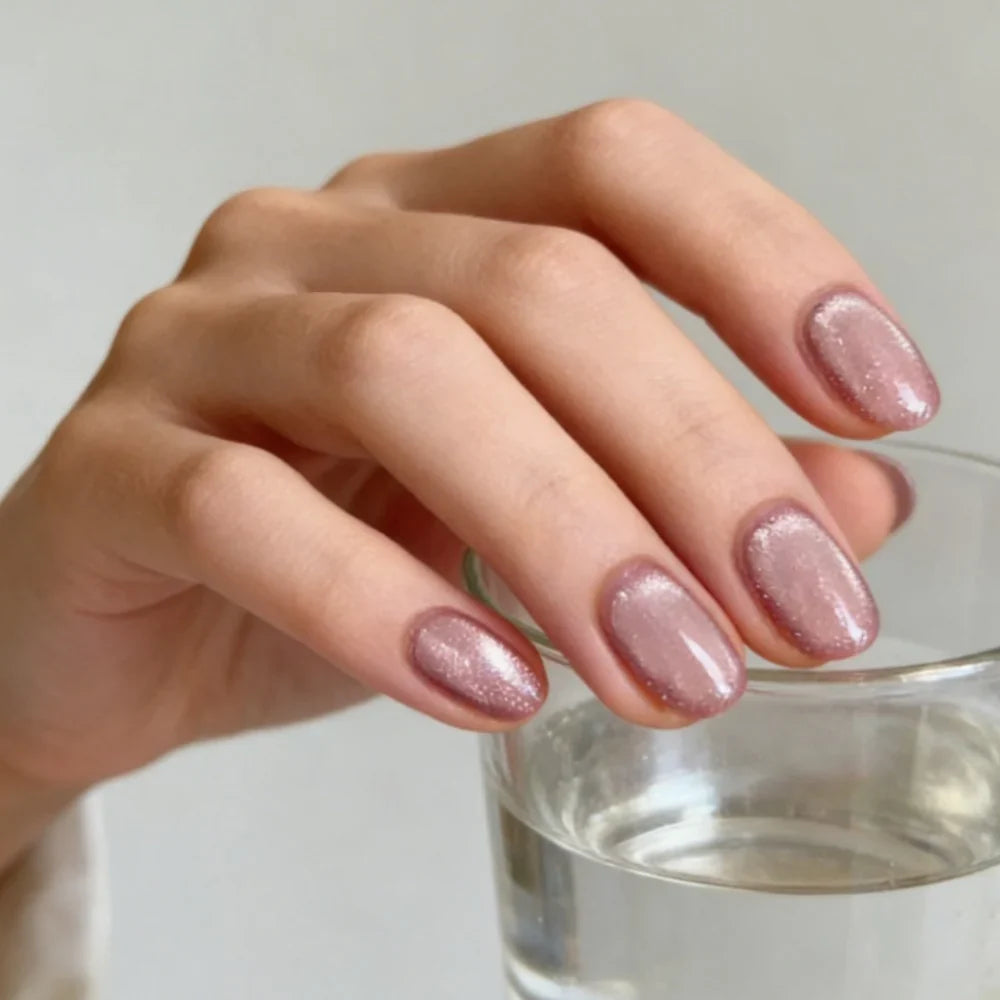 Press-On Nails Festive Designs Gel Polish & Buffing Strips