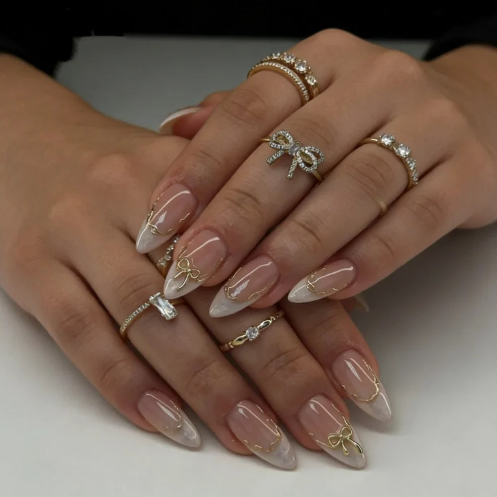 Press-On Nails Festive Designs Gel Polish & Buffing Strips