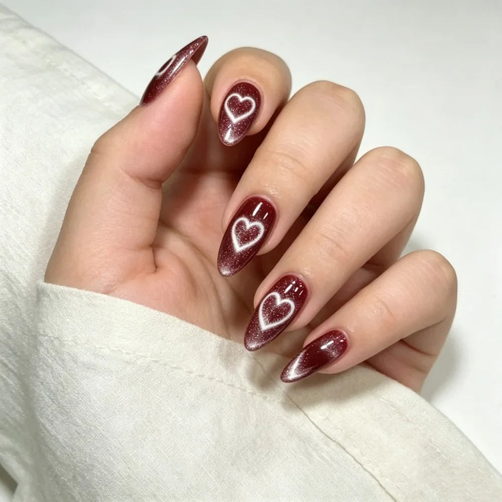 Press-On Nails Festive Designs Gel Polish & Buffing Strips