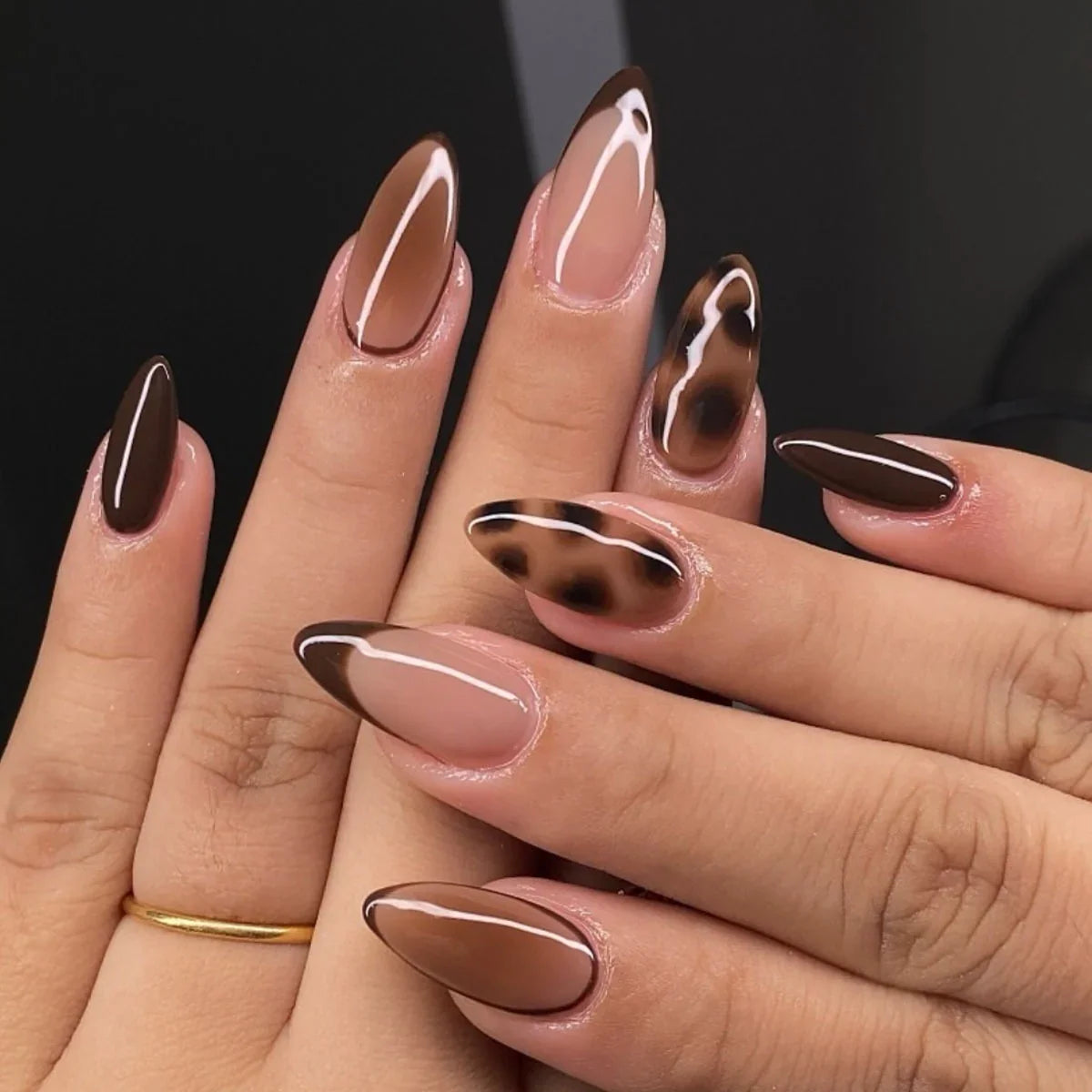 Press-On Nails Holiday Designs Peel-And-Press Reusable