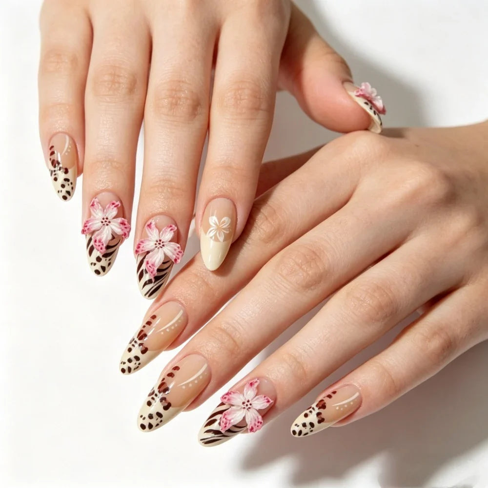 Press-On Nails Holiday Designs Peel-And-Press Reusable